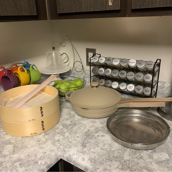 Our Place Always Pan & x2 Spruce Steamers - Picture 2 of 16